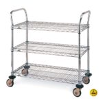 ESD Wire Shelf Trolley