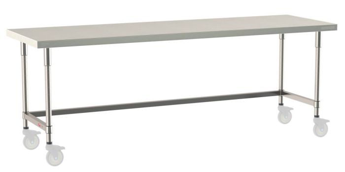 Metro Work Table Stainless TableWorx U Frame Mobile