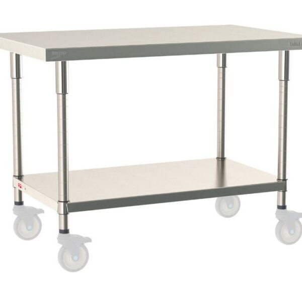 Metro Work Tables Stainless Steel with Shelf