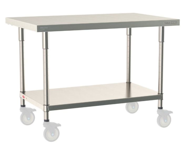 Metro Work Tables Stainless Steel with Shelf
