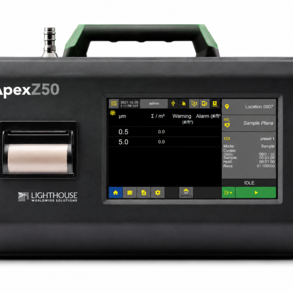 Lighthouse ApexZ50 portable airborne particle counter for cleanroom monitoring